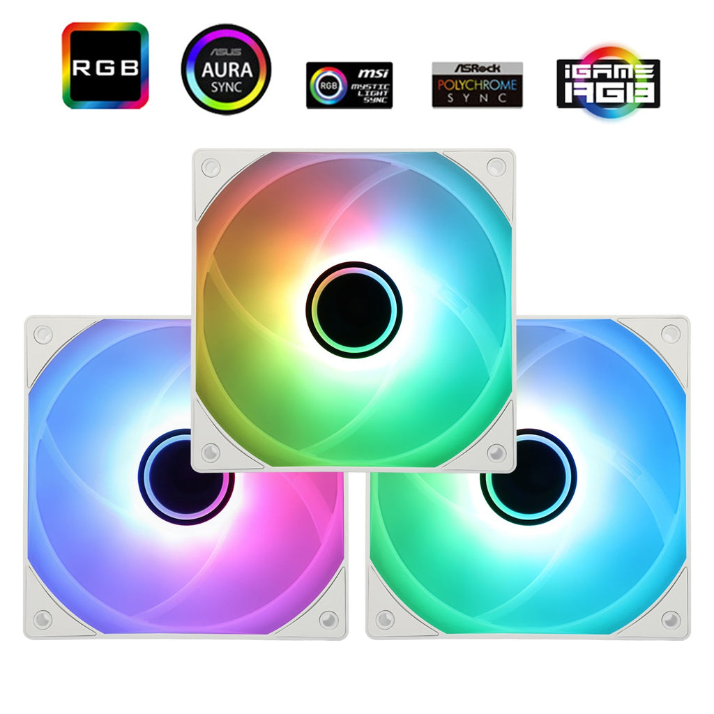 Thermalright TL-C12W-S V3 White A-RGB 120mm PWM Triple Pack
