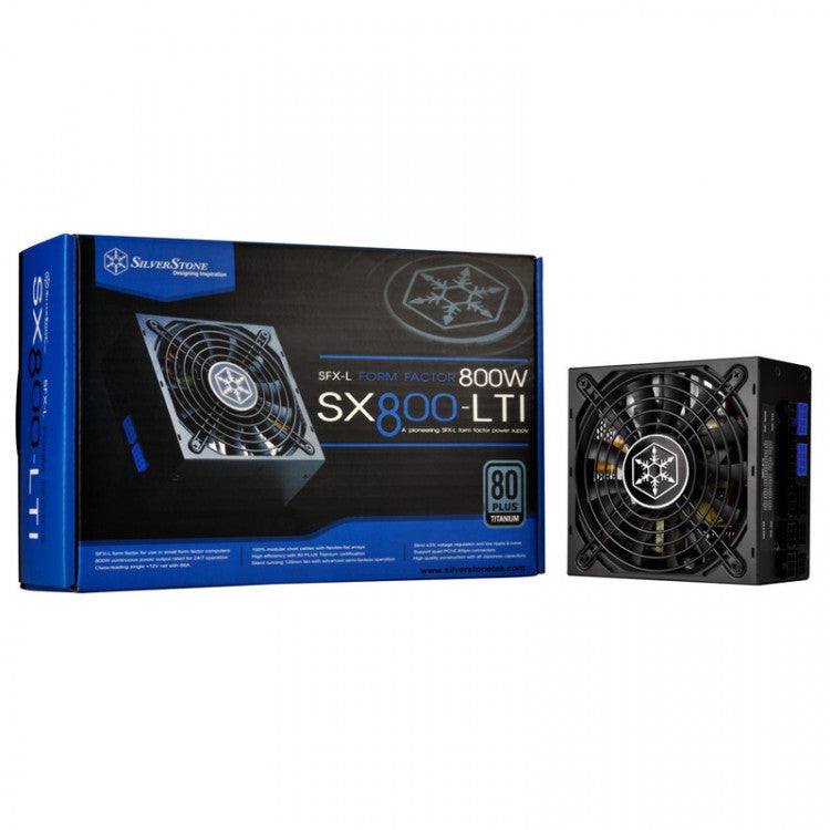 800W Silverstone SX800 Titanium Fully Modular SFX-L PSU