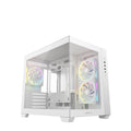 DeepCool CG330 3F ARGB White Dual-Chamber Micro-ATX Tower Case