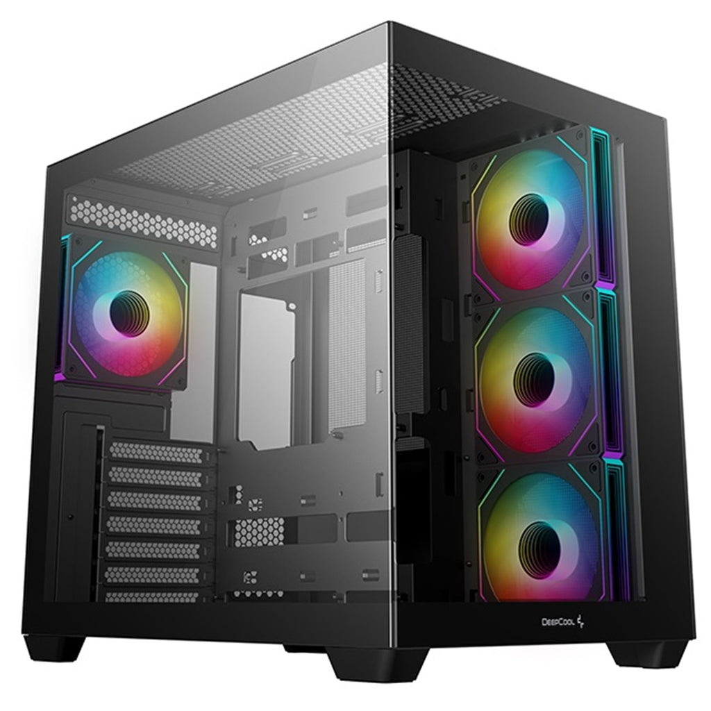 Deepcool CG530 4F A-RGB Black Dual Chamber ATX PC Case