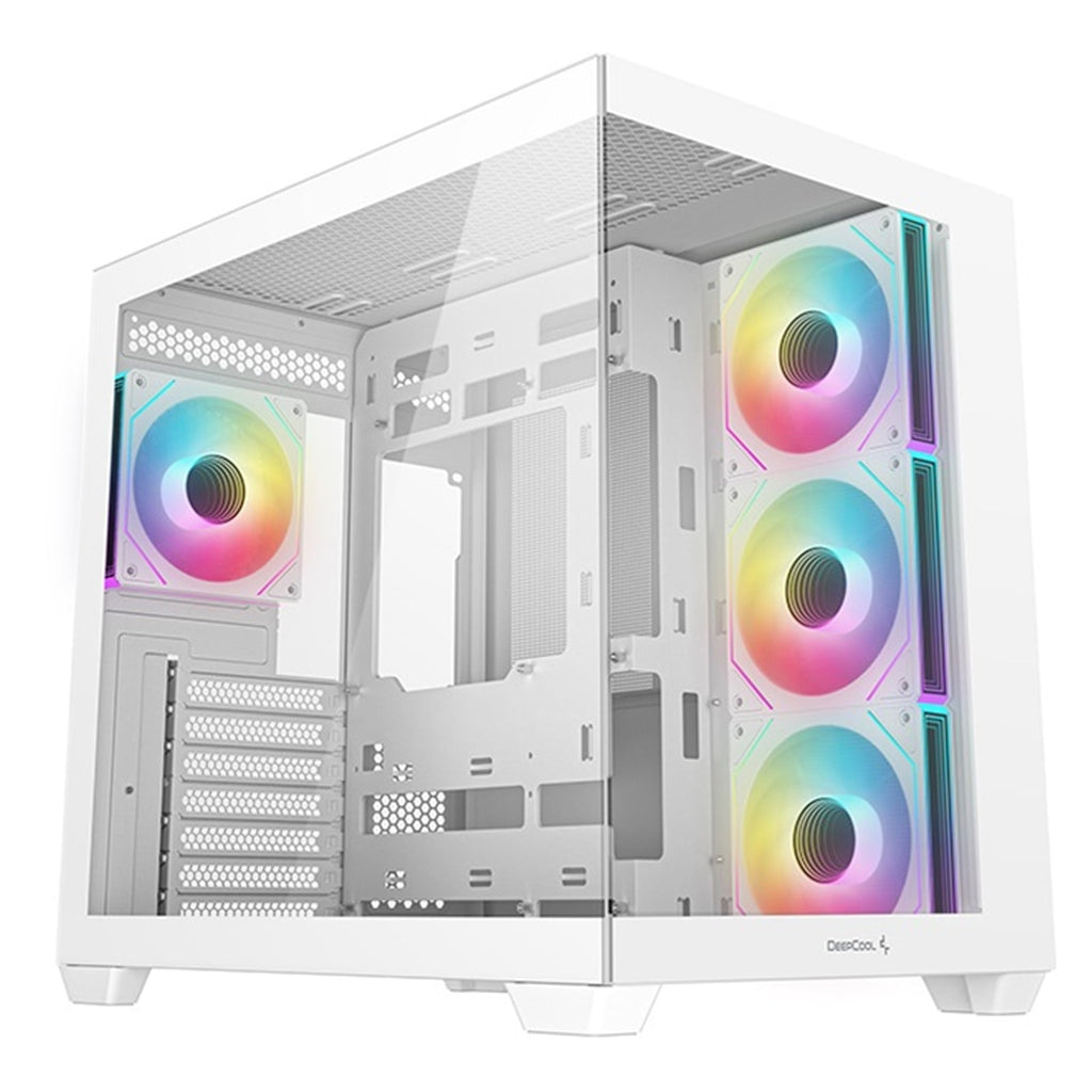 Deepcool CG530 4F A-RGB White Dual Chamber ATX PC Case