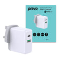 Prevo QC72 65W USB-C PD Multi-Port Laptop & Phone Charger