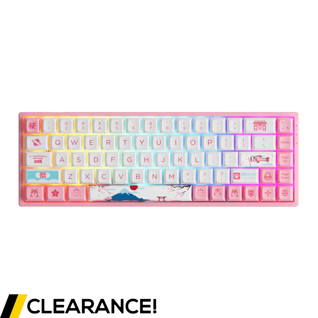 Akko 3068B Plus World Tour Tokyo R2 RGB 65% ANSI CS Jelly Pink - Grade A