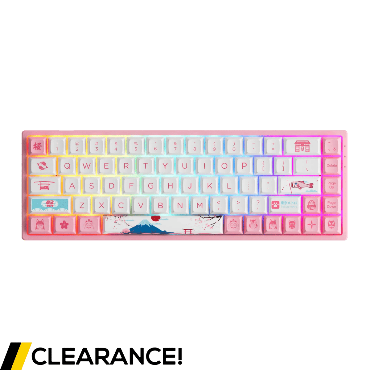 Akko 3068B Plus World Tour Tokyo R2 RGB 65% ANSI CS Jelly Pink - Grade A