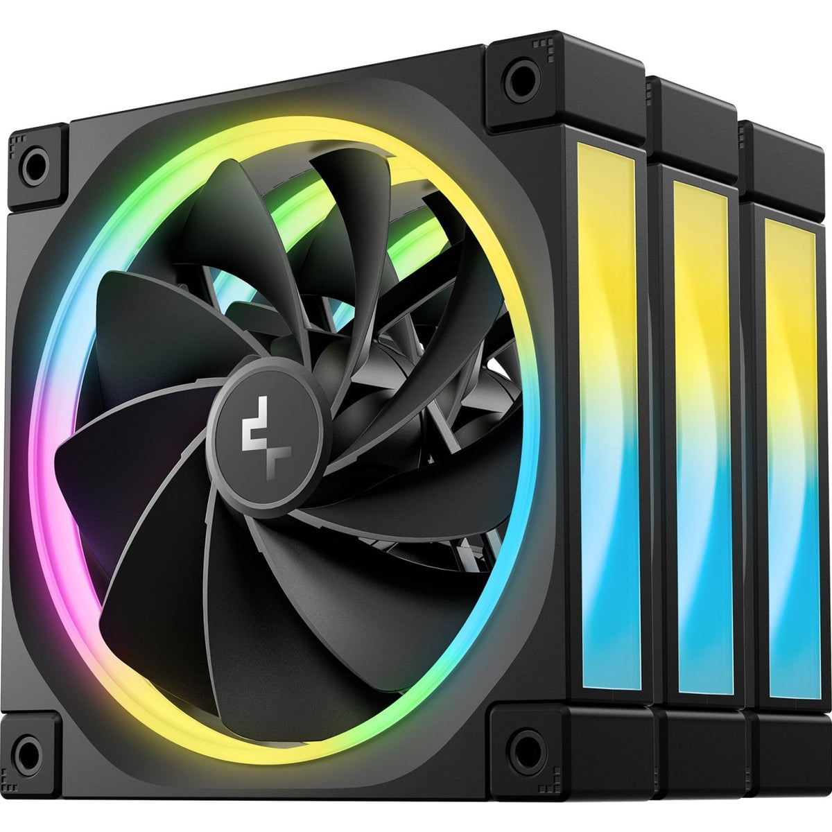 Deepcool FL12 Black ARGB Reverse 120mm PWM Triple Pack