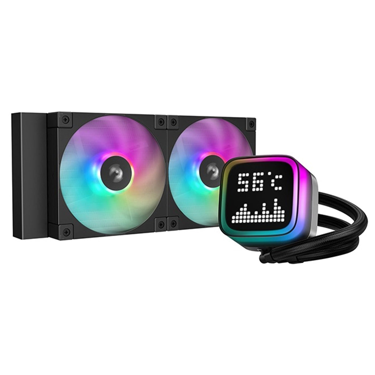 DeepCool LP240 Custom Pixel Display 240mm AIO Liquid Cooler