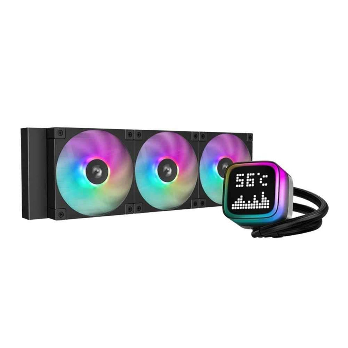 DeepCool LP360 Custom Pixel Display 360mm AIO Liquid Cooler