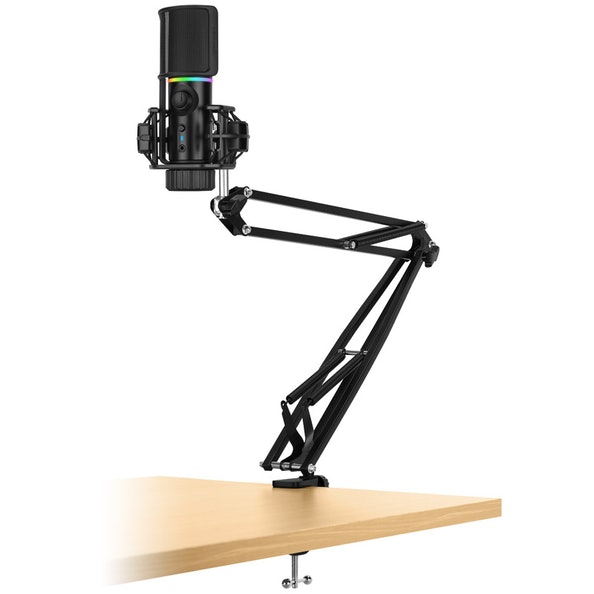 Streamplify MIC RGB Microphone with Mounting Arm and Pop Filter