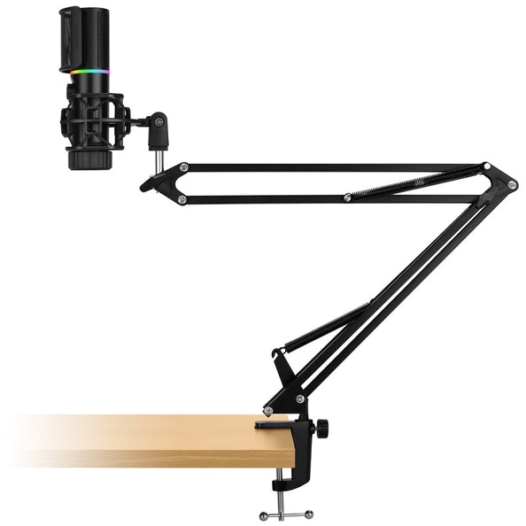Streamplify MIC RGB Microphone with Mounting Arm and Pop Filter