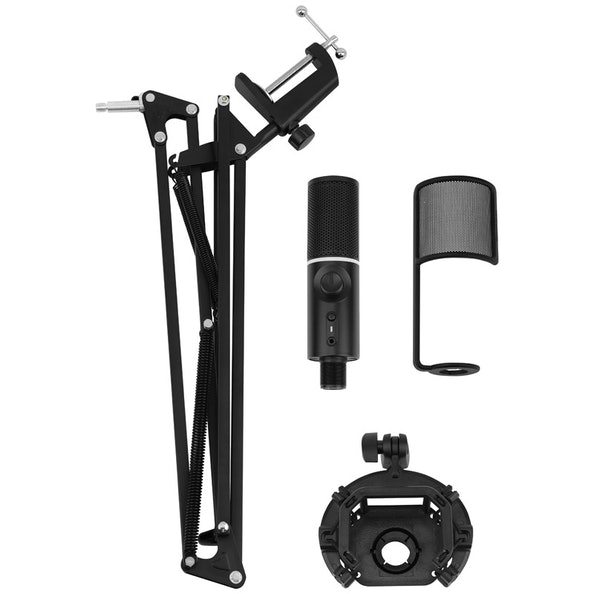 Streamplify MIC RGB Microphone with Mounting Arm and Pop Filter