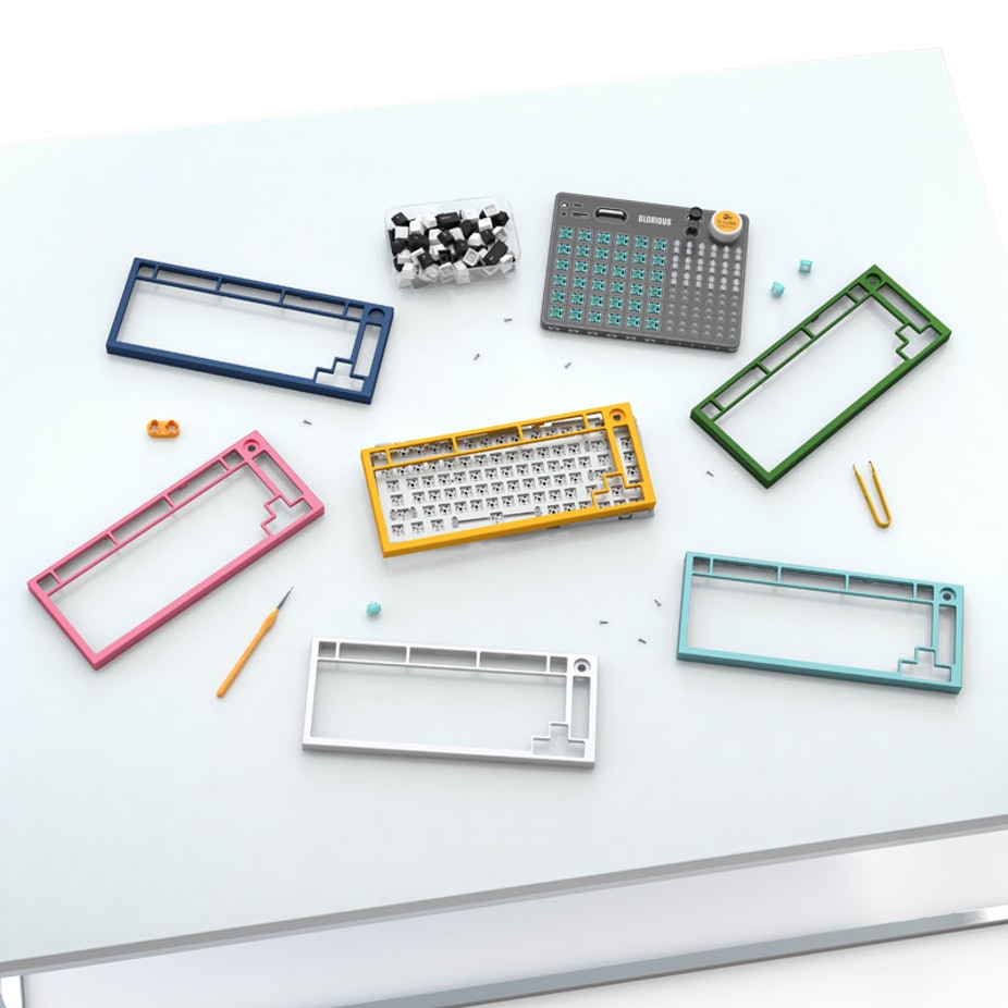 Glorious GMMK Pro Alternative Top Frame – Aqua Blue