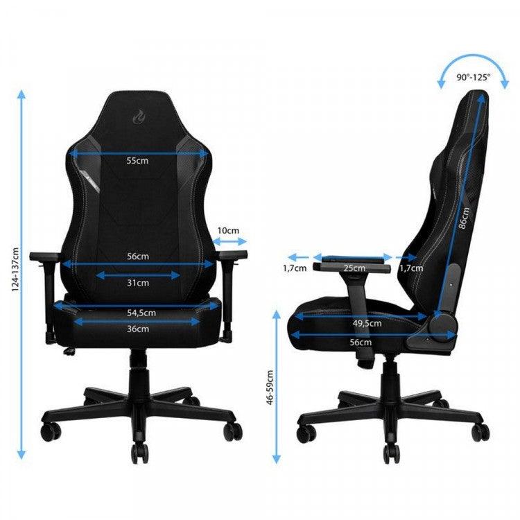 NITRO CONCEPTS X1000 GAMING CHAIR BLACK