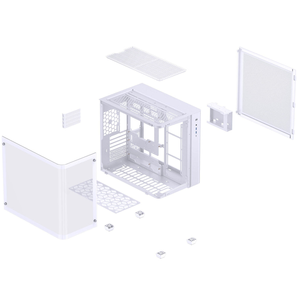 Jonsbo TK-3 White ATX Glass Case