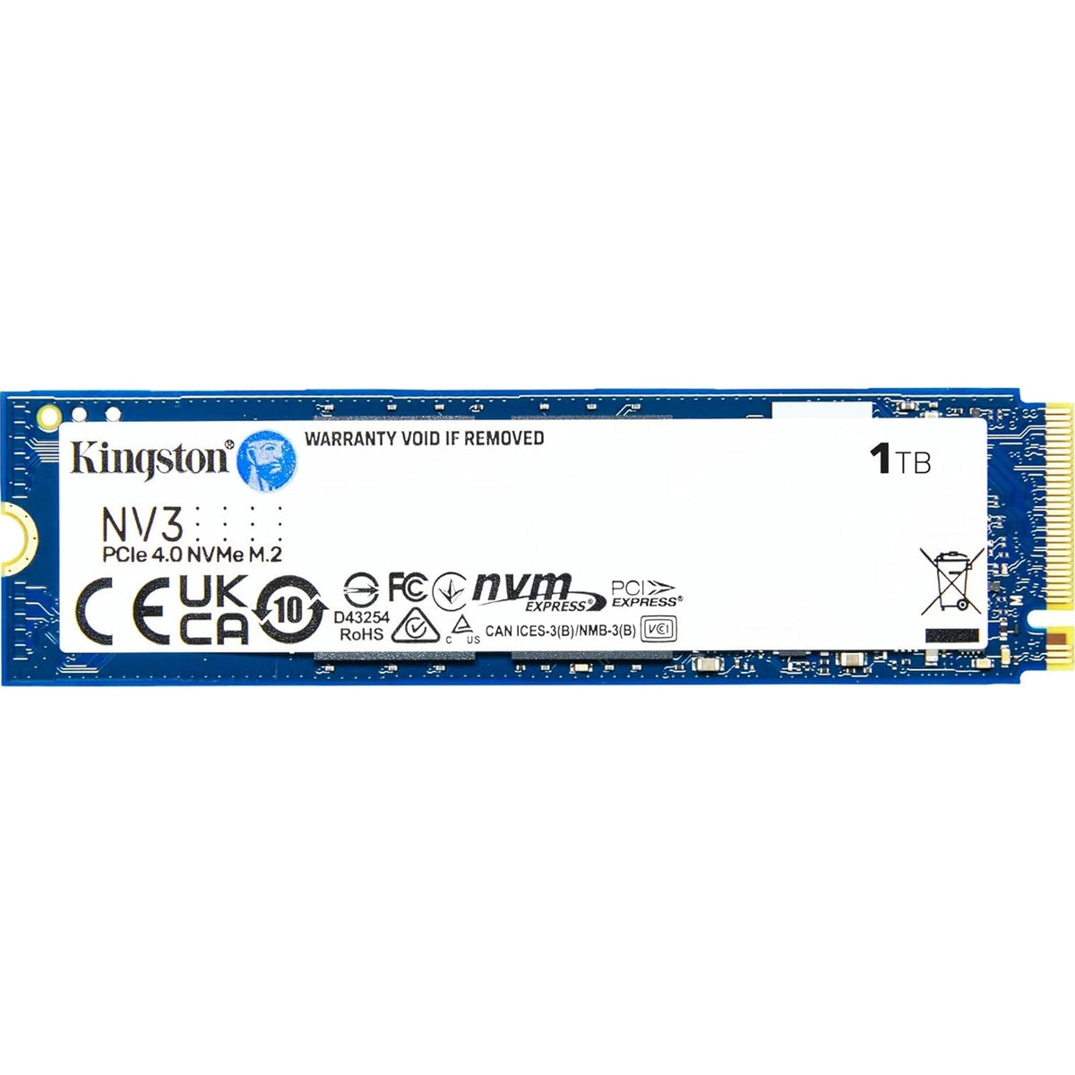 1TB Kingston NV3 PCIe 4.0 NVMe M.2 SSD