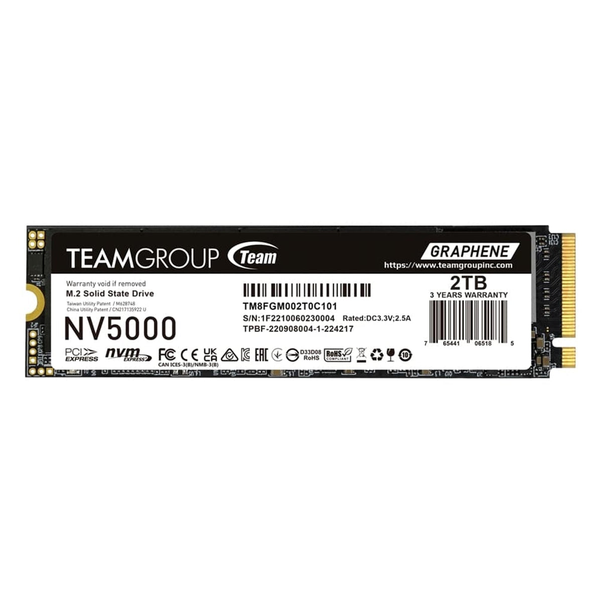 2TB TeamGroup NV5000 PCIe 4.0 NVMe M.2 SSD