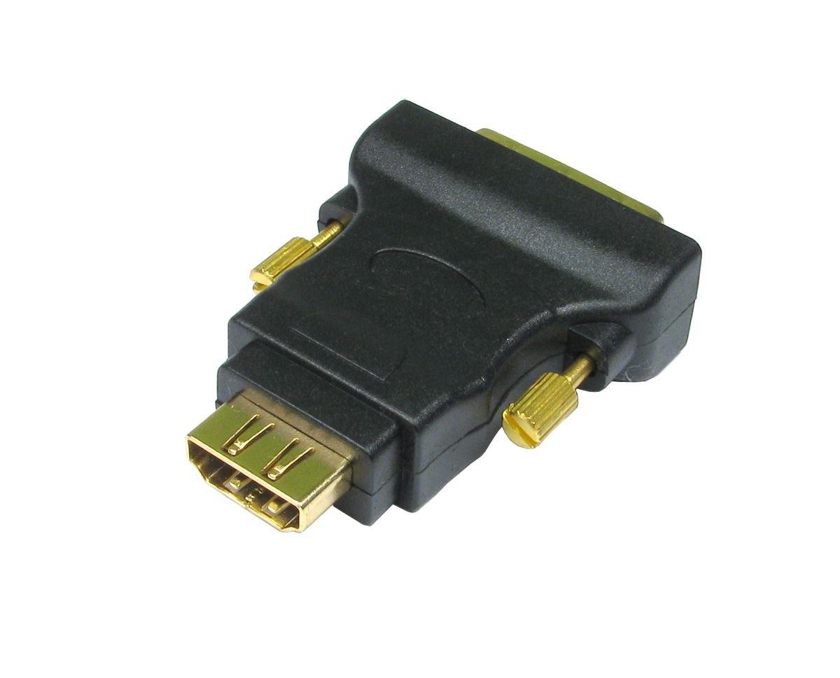 DVI-D M TO HDMI F BLACK ADAPTER GOLD