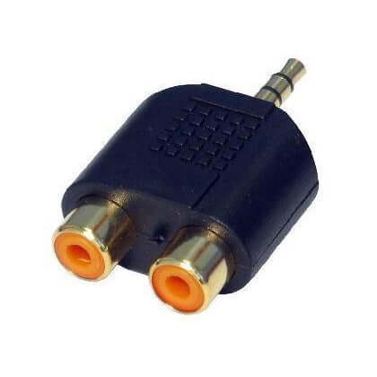 3.5MM STEREO JACK - TWIN RCA ADAPTOR