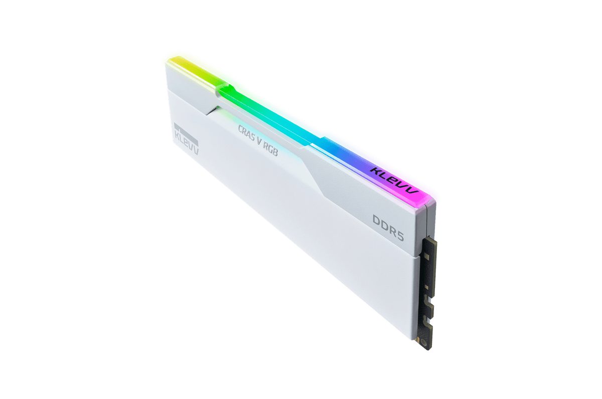 32GB (2x16GB) DDR5 6000MHZ CL30 KLEVV CRAS V RGB RAM White