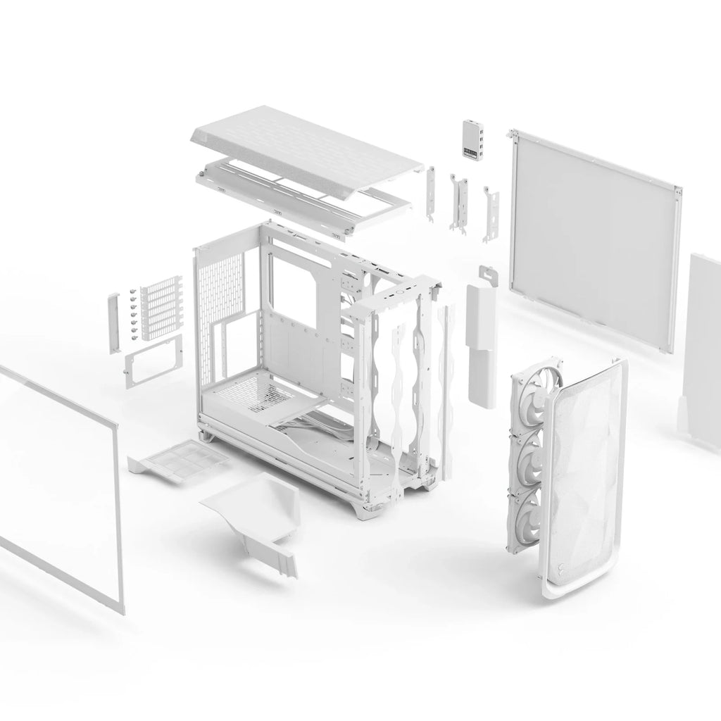 Fractal Design Meshify 3 XL Ambience Pro RGB White TG Clear ATX PC Case