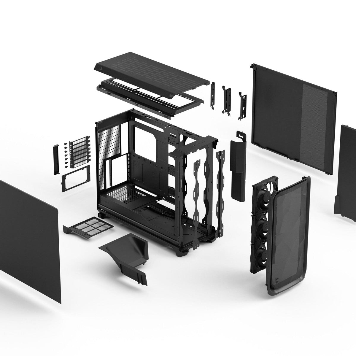 Fractal Design Meshify 3 XL Black Solid ATX PC Case