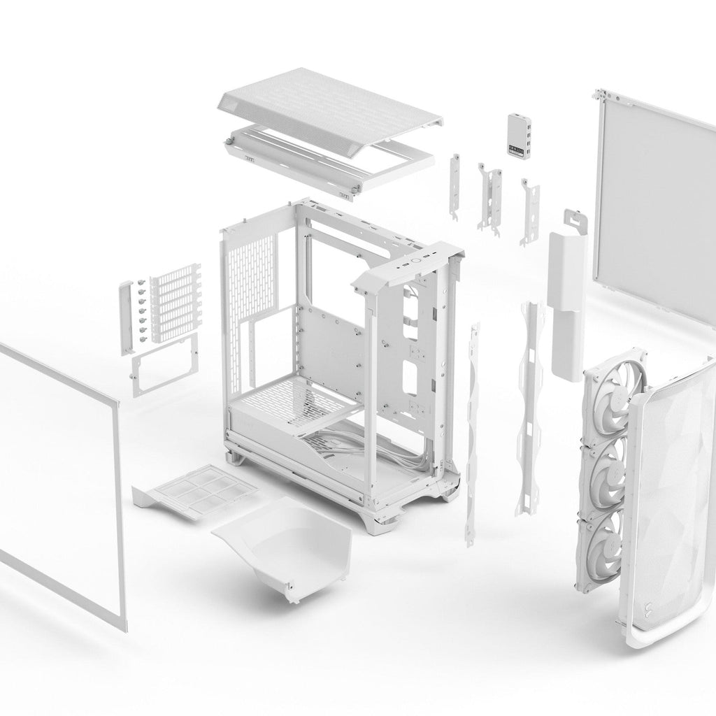 Fractal Design Meshify 3 Ambience Pro RGB White TG Clear ATX PC Case