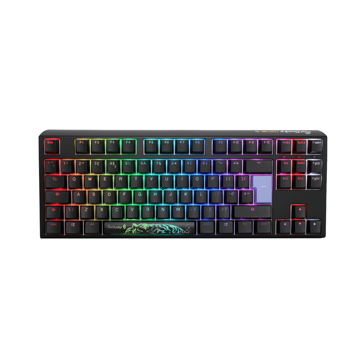 Ducky One 3 TKL Black UK ISO RGB Cherry MX Silver