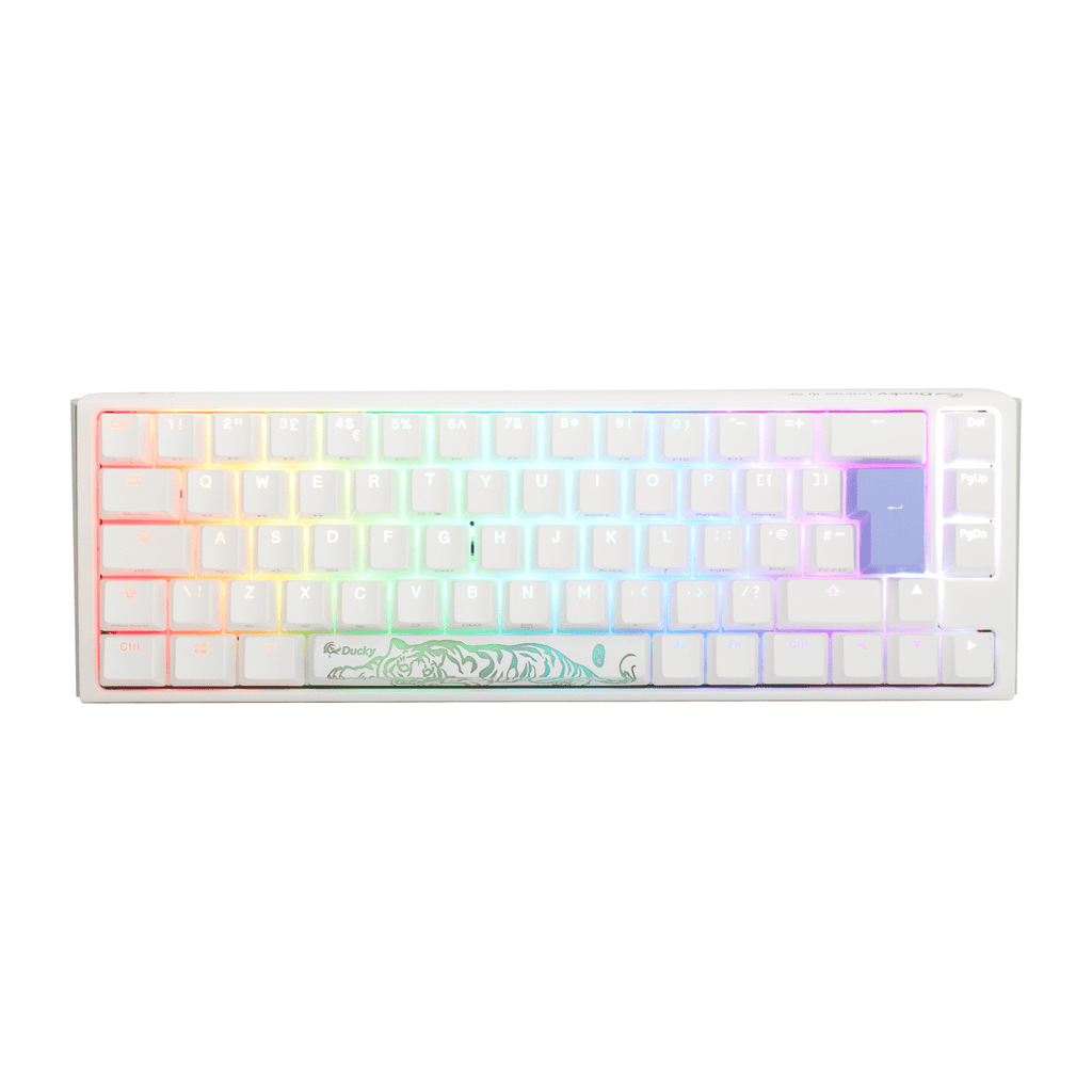 Ducky One 3 SF Pure White UK ISO RGB Cherry MX Brown