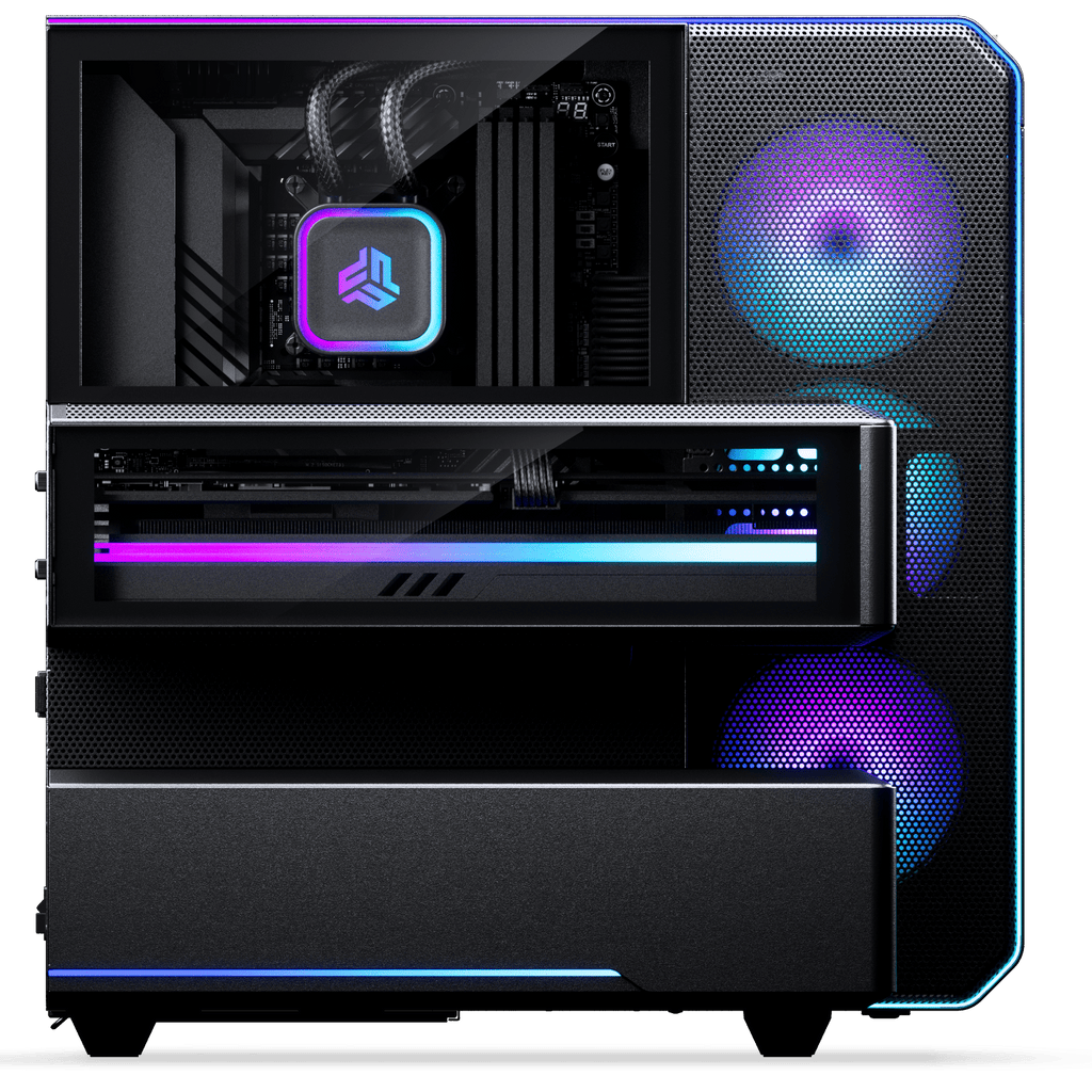 Phanteks EX5 PLUS High Airflow ATX Chamber Case with 360 AIO - Satin Black