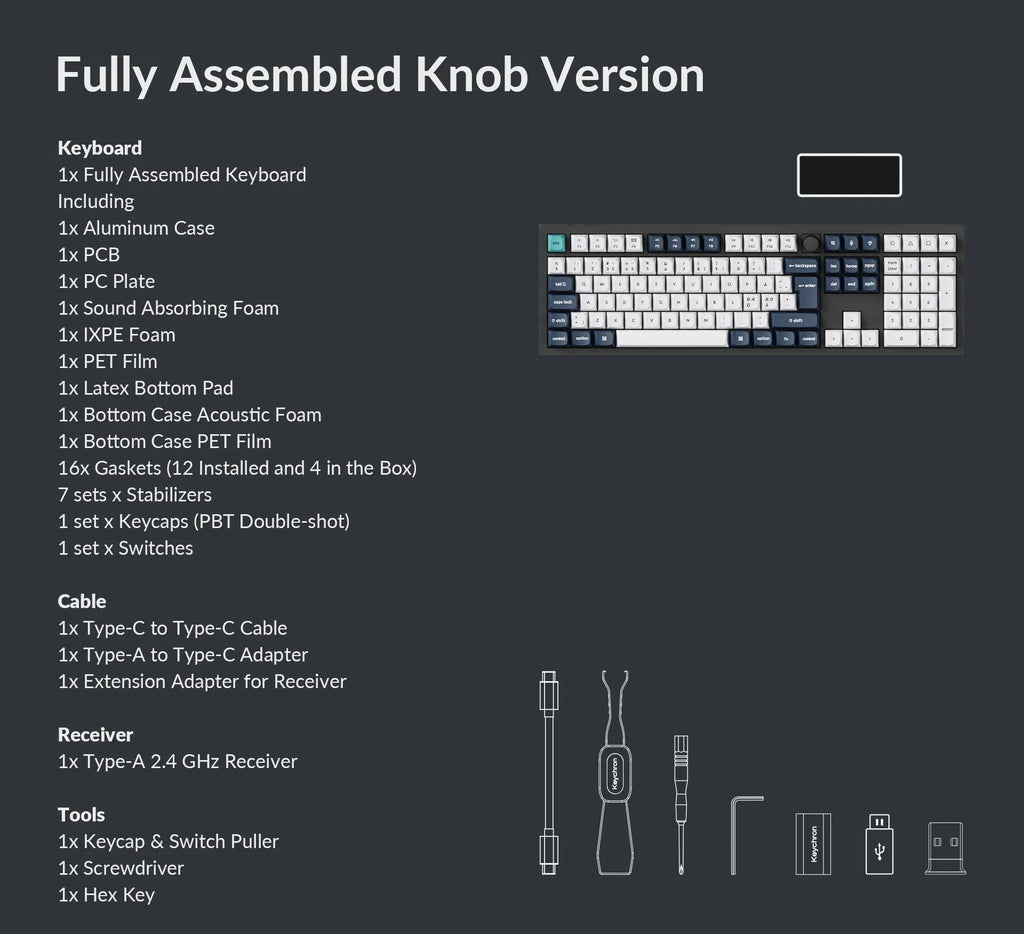 Keychron Q6 Max Carbon Black RGB Fullsize ISO UK Jupiter Banana
