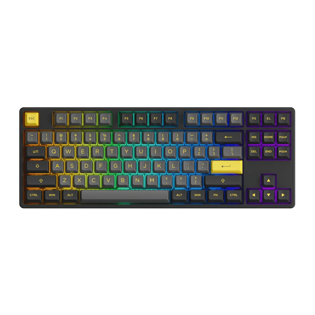 Akko 5087B Plus Black & Gold RGB TKL ANSI CS Jelly Pink
