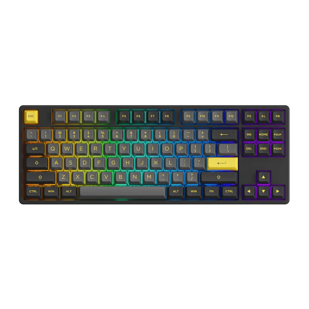 Akko 5087B Plus Black & Gold RGB TKL ANSI CS Jelly Pink