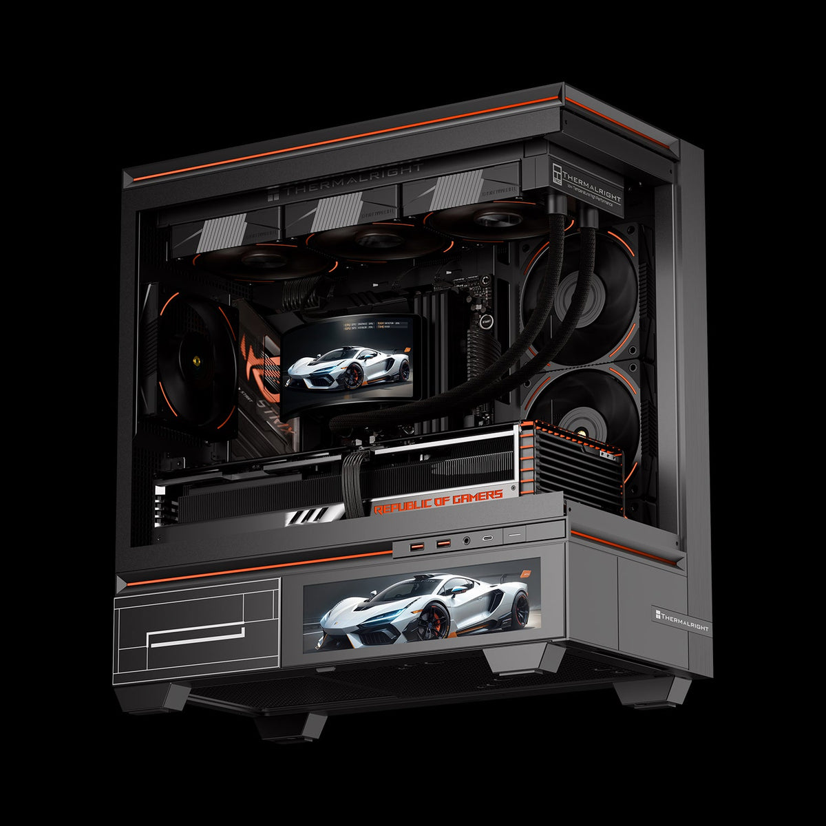 Thermalright Rainbow Vision 360 Turbo ARGB Black OLED AIO Liquid Cooler