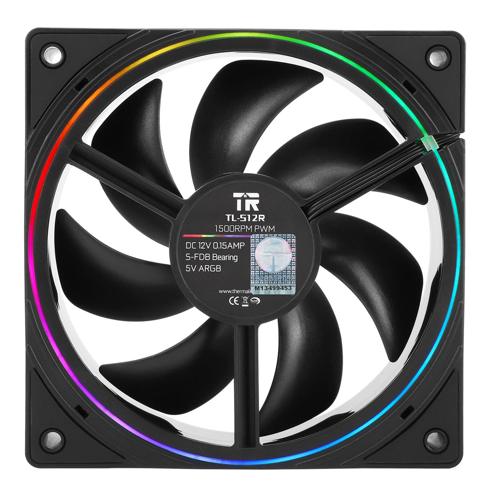 Thermalright TL-S12R Black Reverse A-RGB 120mm PWM Fan