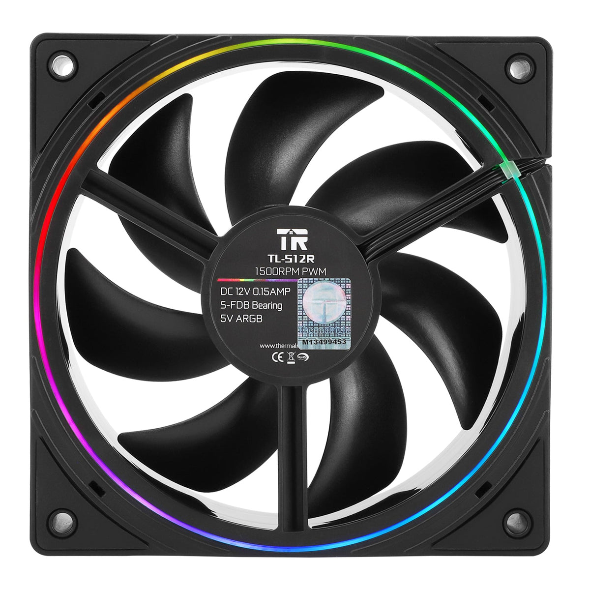 Thermalright TL-S12R Black Reverse A-RGB 120mm PWM Fan
