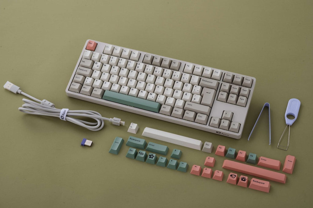Akko 5087B Plus 9009 RGB TKL ISO UK CS Wine Red