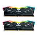 32GB (2x16GB) DDR5 6400MHZ CL40 TeamGroup T-Force Delta RGB Black RAM