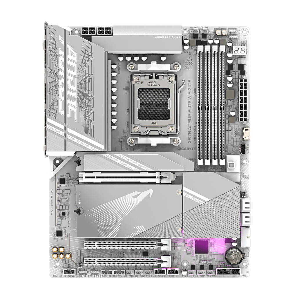 Gigabyte X870E Aorus Elite WIFI7 ICE ATX AM5 Motherboard