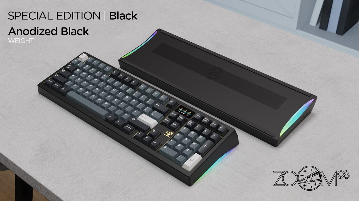 Meletrix Zoom98 SE Aluminium Full-size ANSI/ISO Keyboard Barebones Kit
