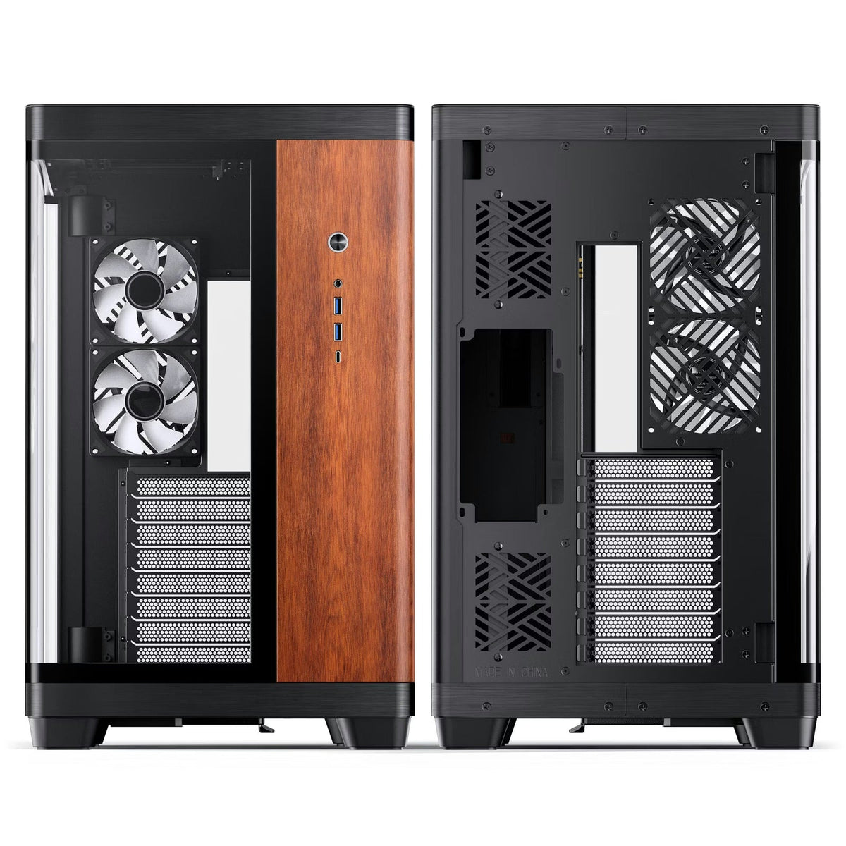 Jonsbo TK-4 Black Wood ATX Glass Case