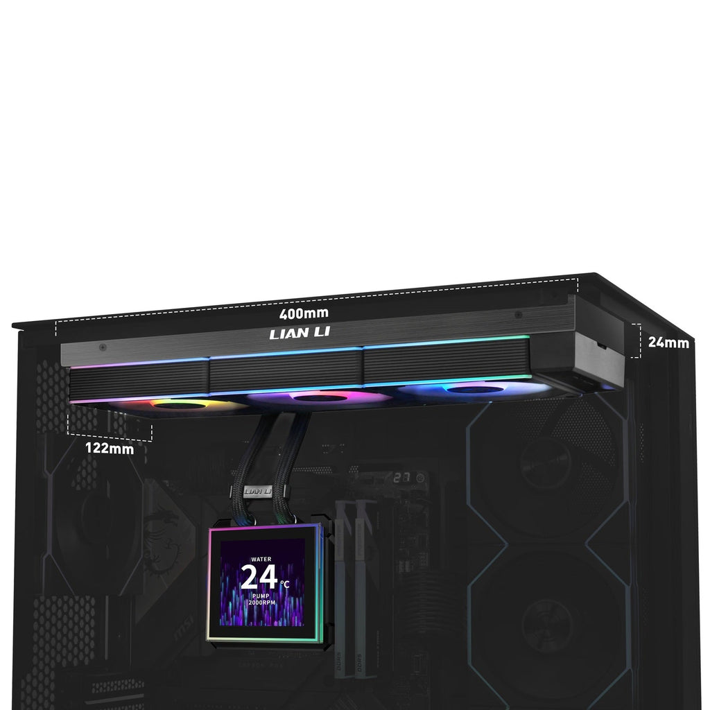 Lian Li HydroShift II LCD-S 360CL Black All In One CPU Cooler