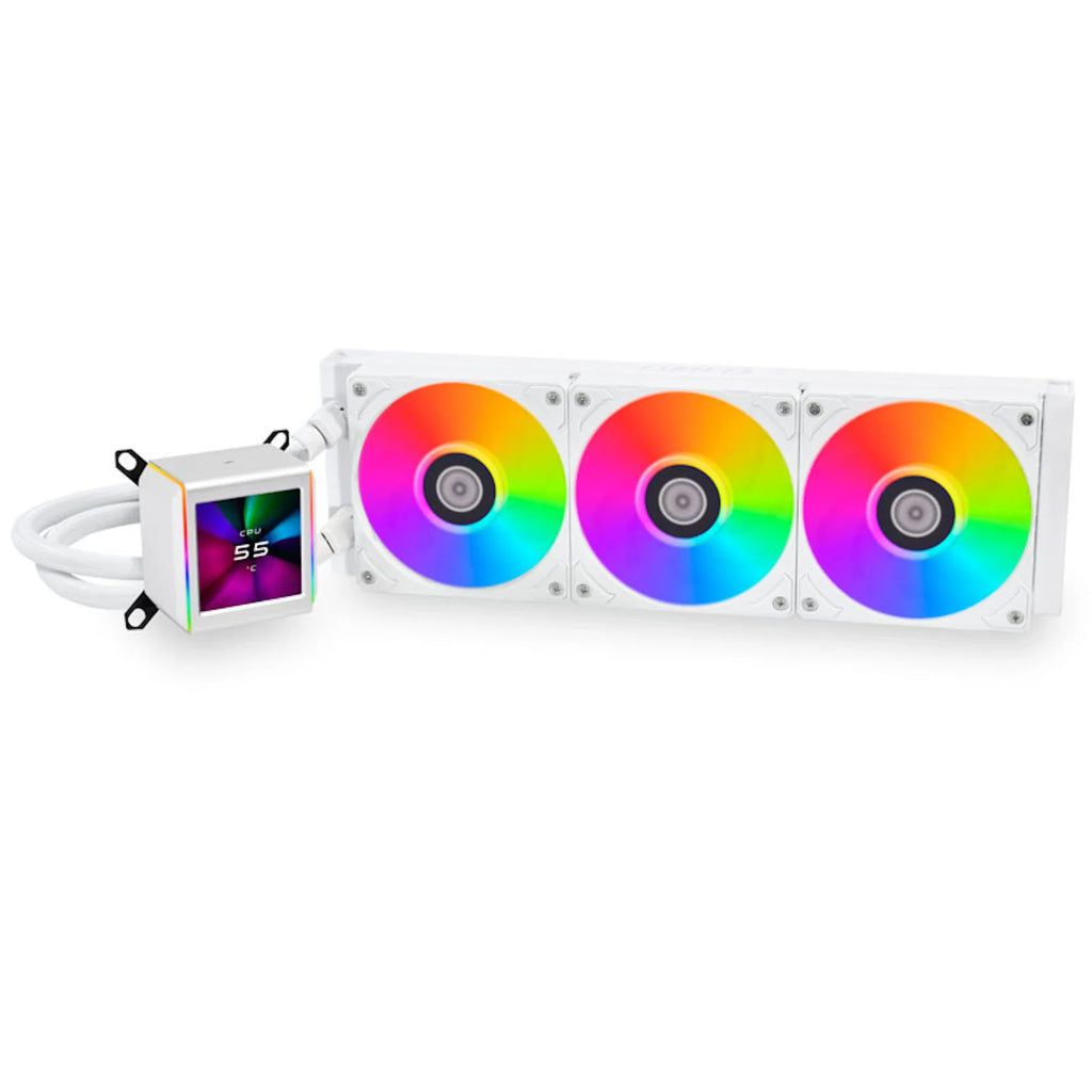 Lian Li Galahad II LCD Performance ARGB White 360mm AIO Liquid Cooler