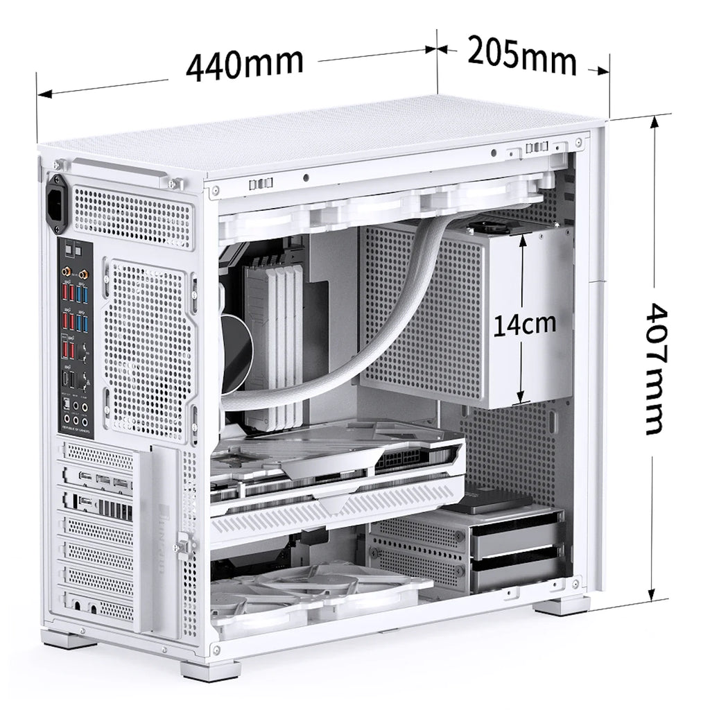 Jonsbo D41 Standard White ATX Case
