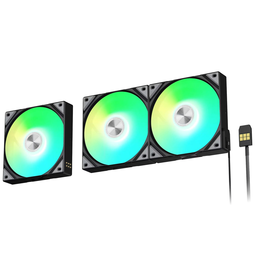 TRYX ROTA SL 120 Magnetic Connect ARGB Black 120mm Triple Pack