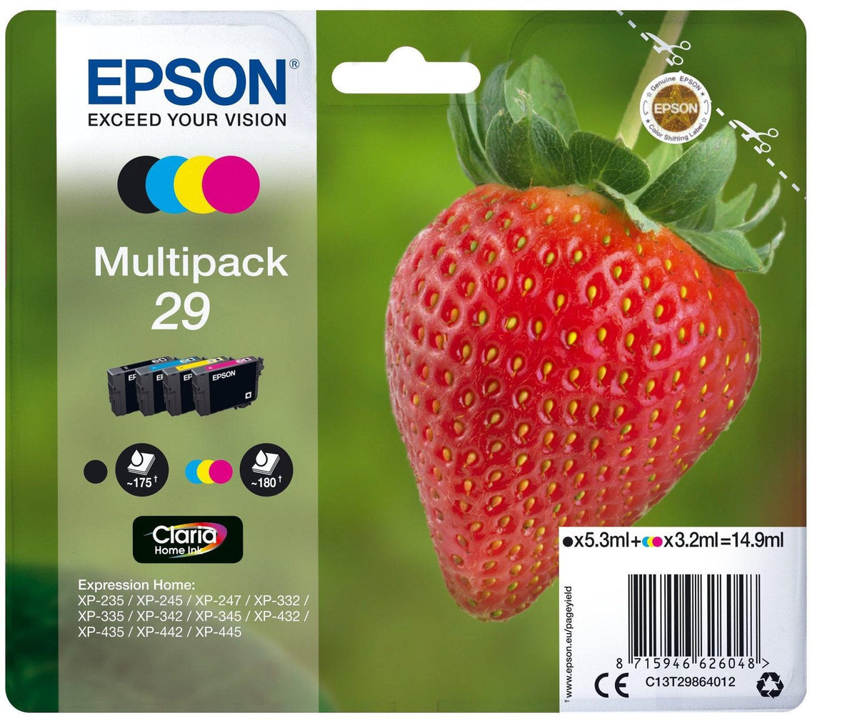 EPSON 29 MULTIPACK INK CARTRIDGES