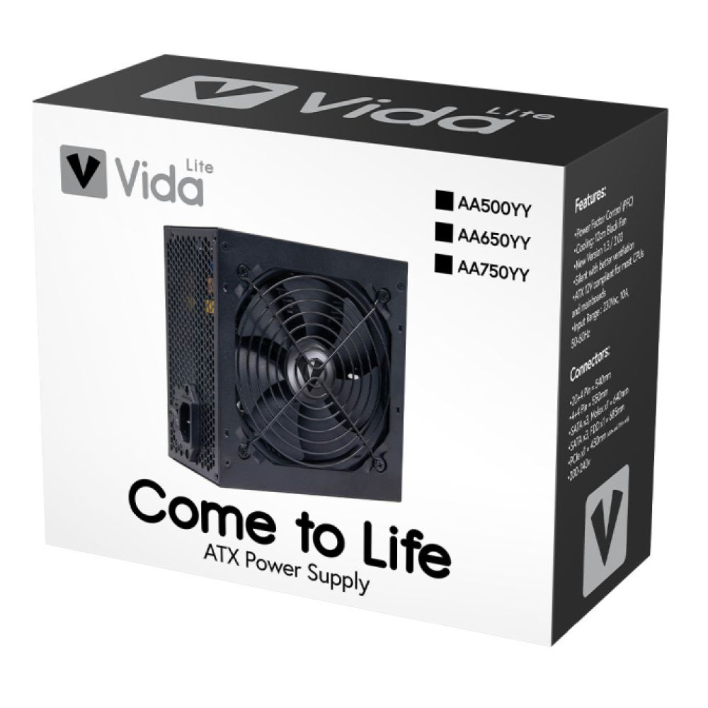 500W Vida Lite ATX Non-Modular PSU