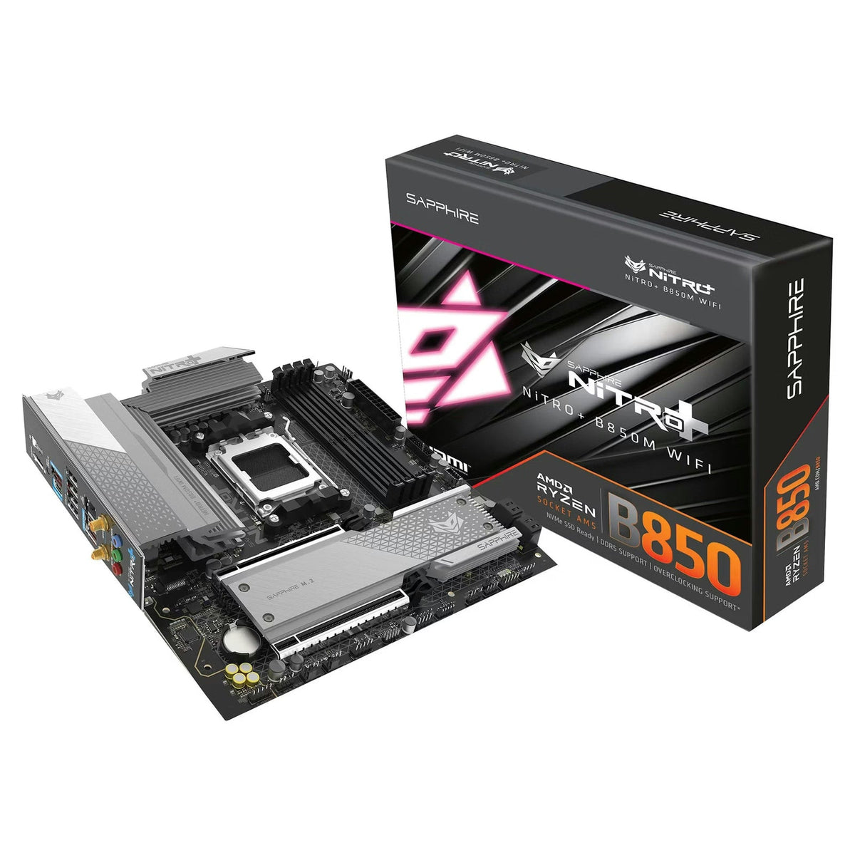 SAPPHIRE Nitro+ B850M WiFi Micro-ATX AM5 Motherboard