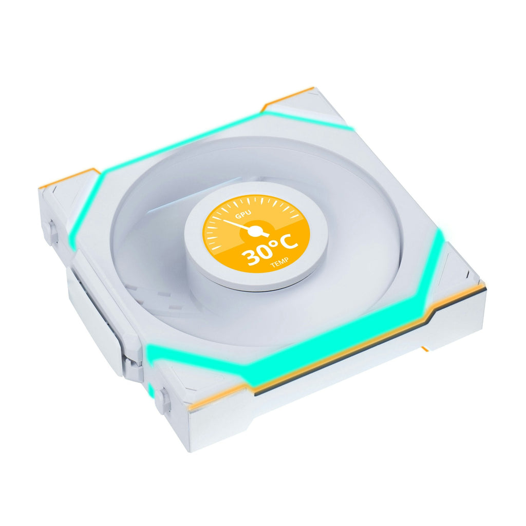 Lian-Li UNI SL120 Wireless LCD A-RGB White Reverse 120mm Fan