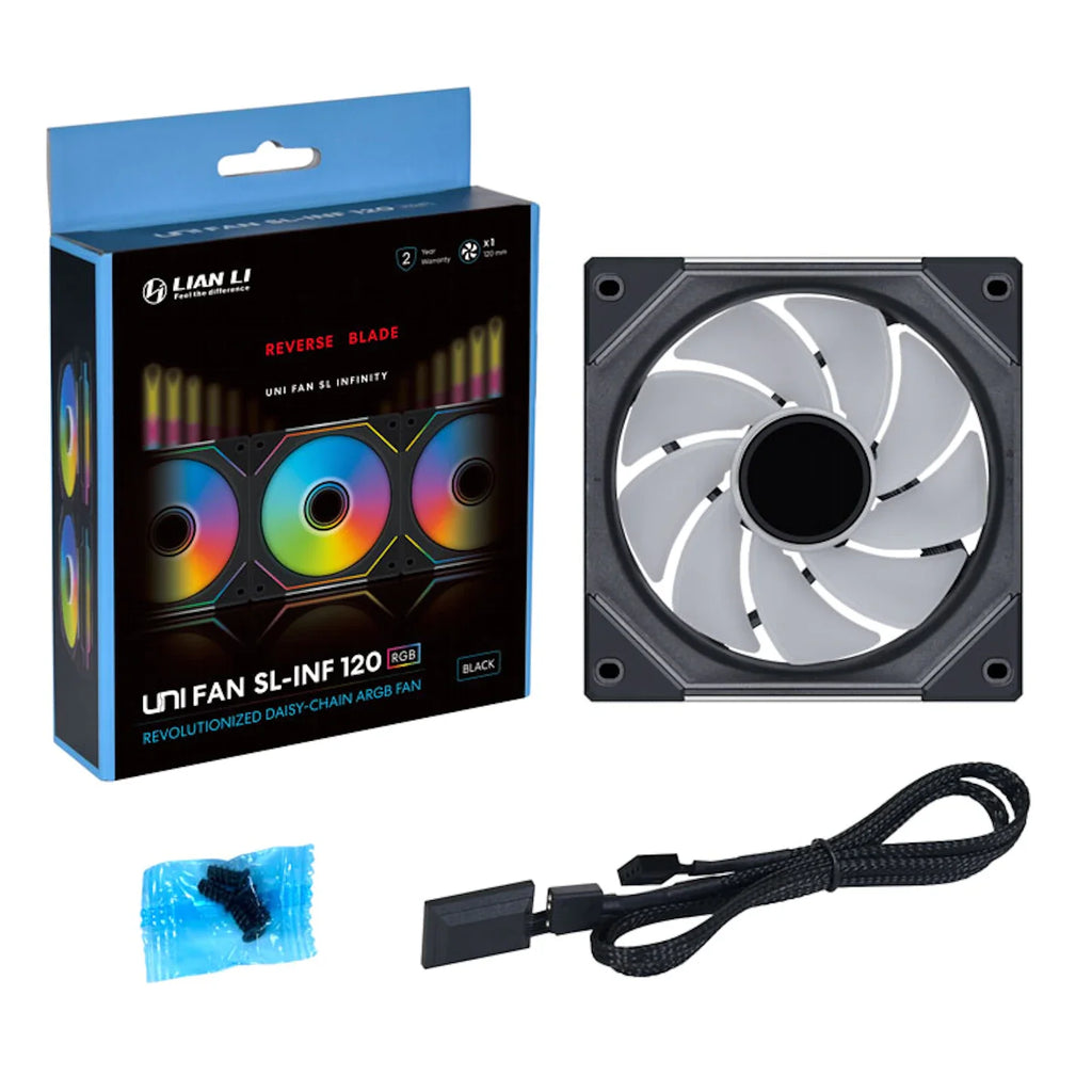 Lian-Li UNI FAN SL120 INF Reverse Blade A-RGB Black 120mm Fan