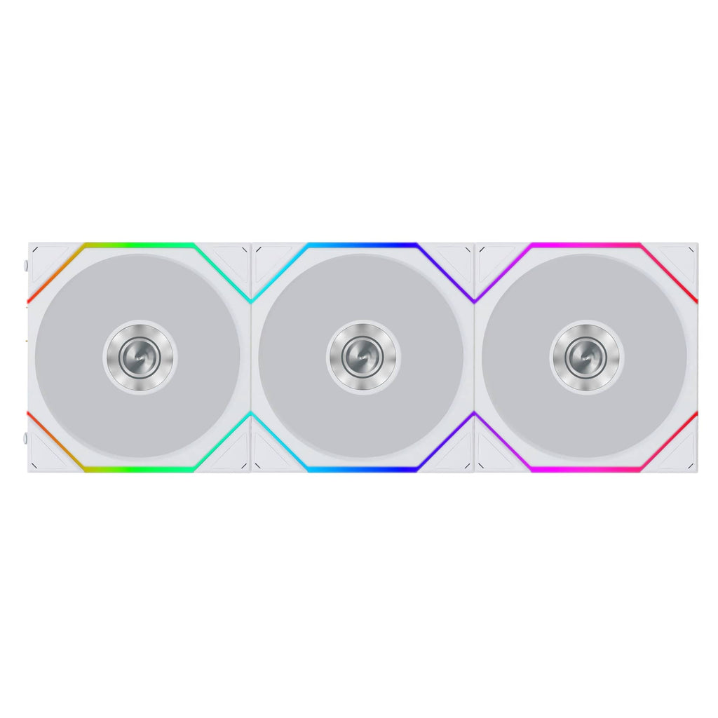 Lian Li UNI FAN TL FLEX 120mm Triple Fan Pack with Controller - White