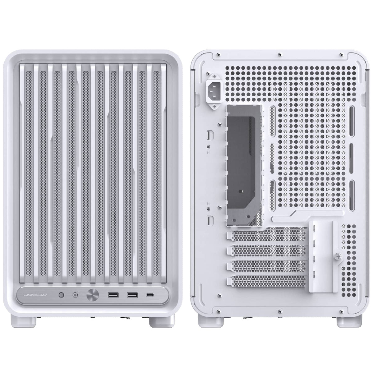 Jonsbo D33 STD Tempered Glass MATX Case - White